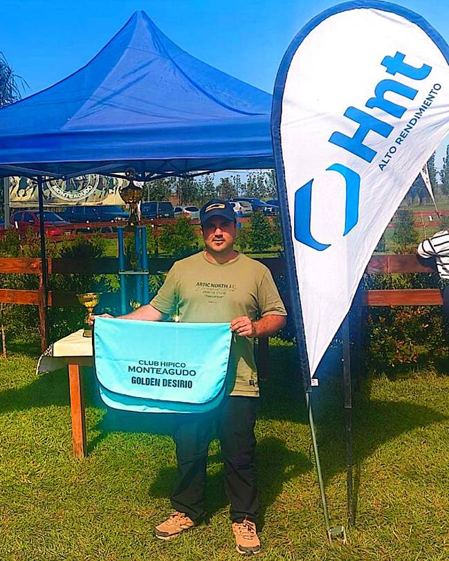 Golden Desirio gana junto a Poderoso el clásico 320 metros - Laboratorio HNT en el Club Hípico Monteagudo Tucumán